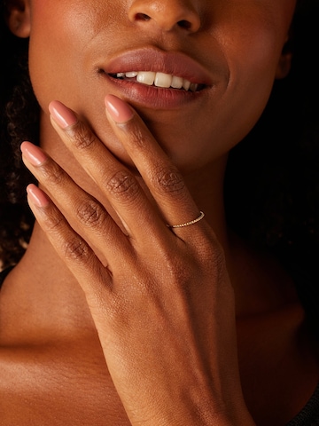 Lucardi Ring in Goud: voorkant