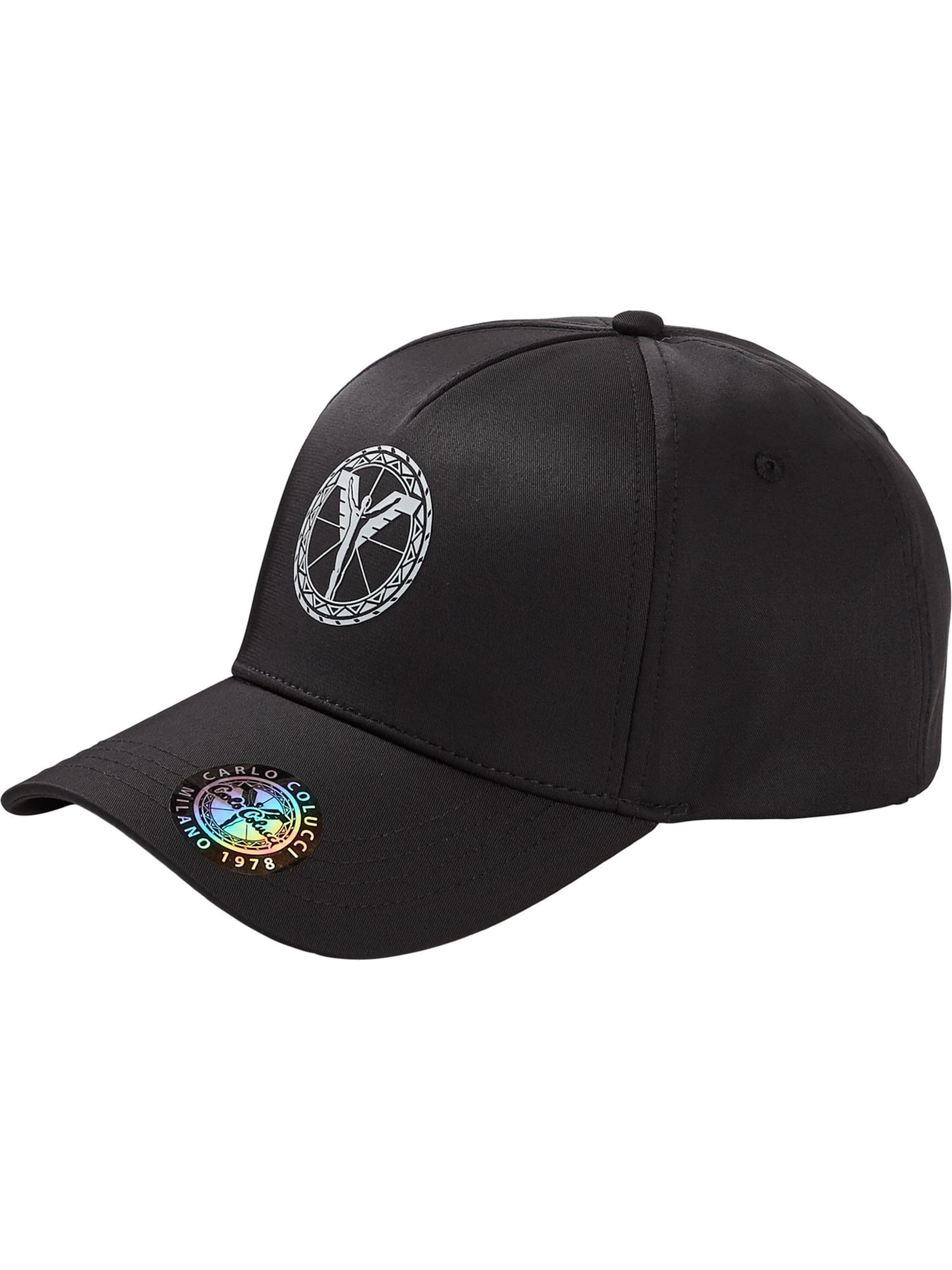 Casquette 'D'Elia' Carlo Colucci en noir : devant