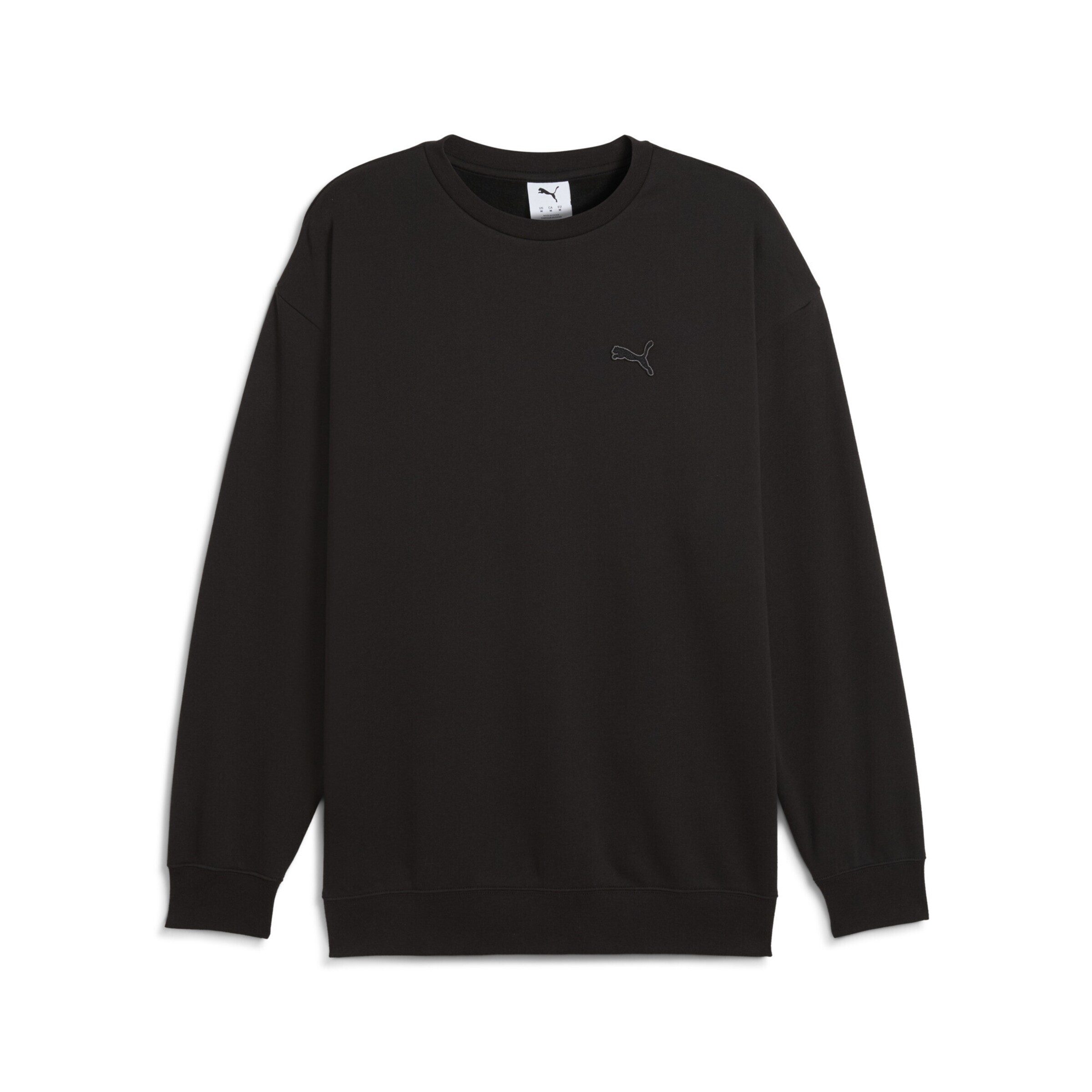 PUMA Sweatshirt 'Essentials' in Zwart: voorkant
