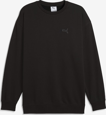 Sweat-shirt 'Essentials' PUMA en noir : devant