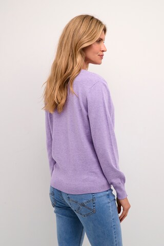 Cream Sweater 'Dela' in Purple