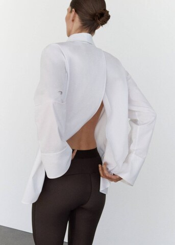 MANGO Blouse 'Lombarda' in White