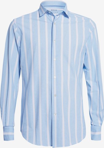 Boggi Milano Button Up Shirt in Blue: front