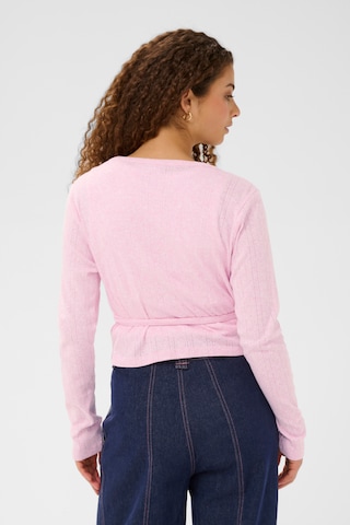 SAINT TROPEZ Gebreid vest in Roze