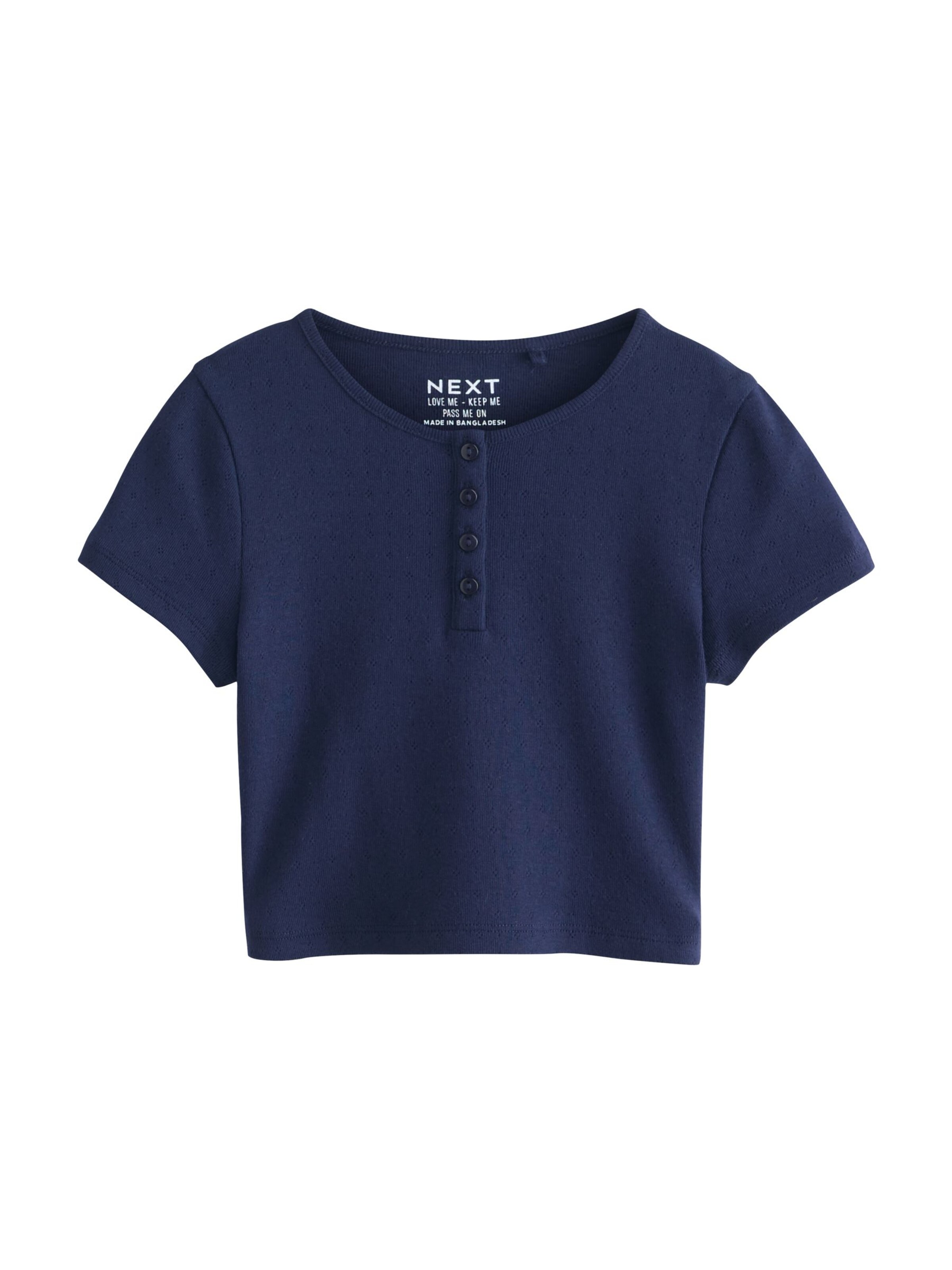 Next T-Shirt in Blau: Vorderseite