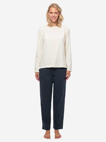 SCHIESSER Pyjama 'Cotton' in Wit