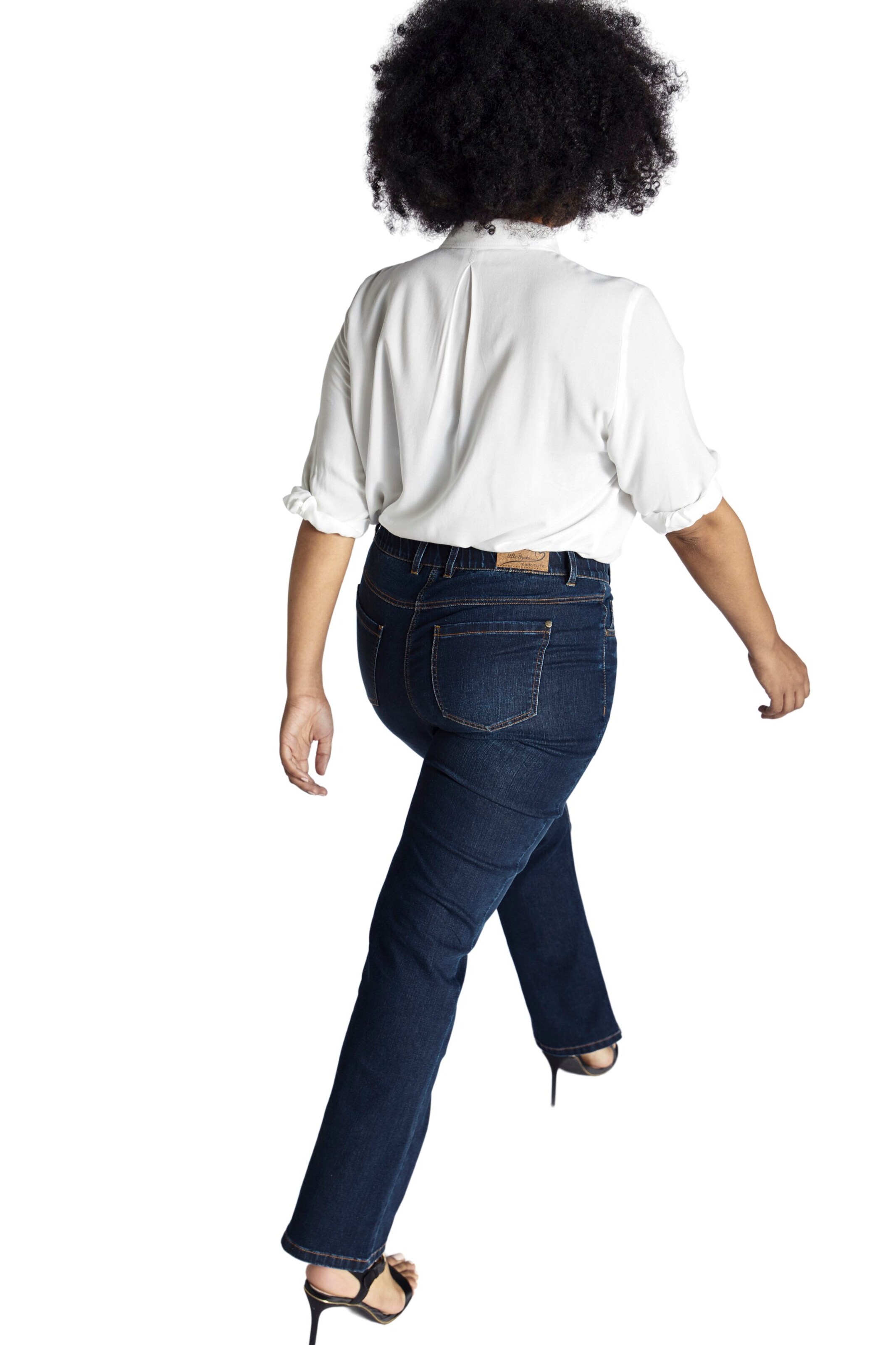 Ulla Popken Boot cut Jeans in Blue