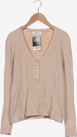 EDITED Sweater & Cardigan in XL in Beige: front