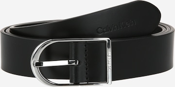 Calvin Klein Riem 'Centre Brige' in Zwart: voorkant