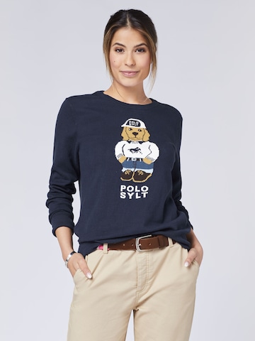 Polo Sylt Sweater in Blue: front