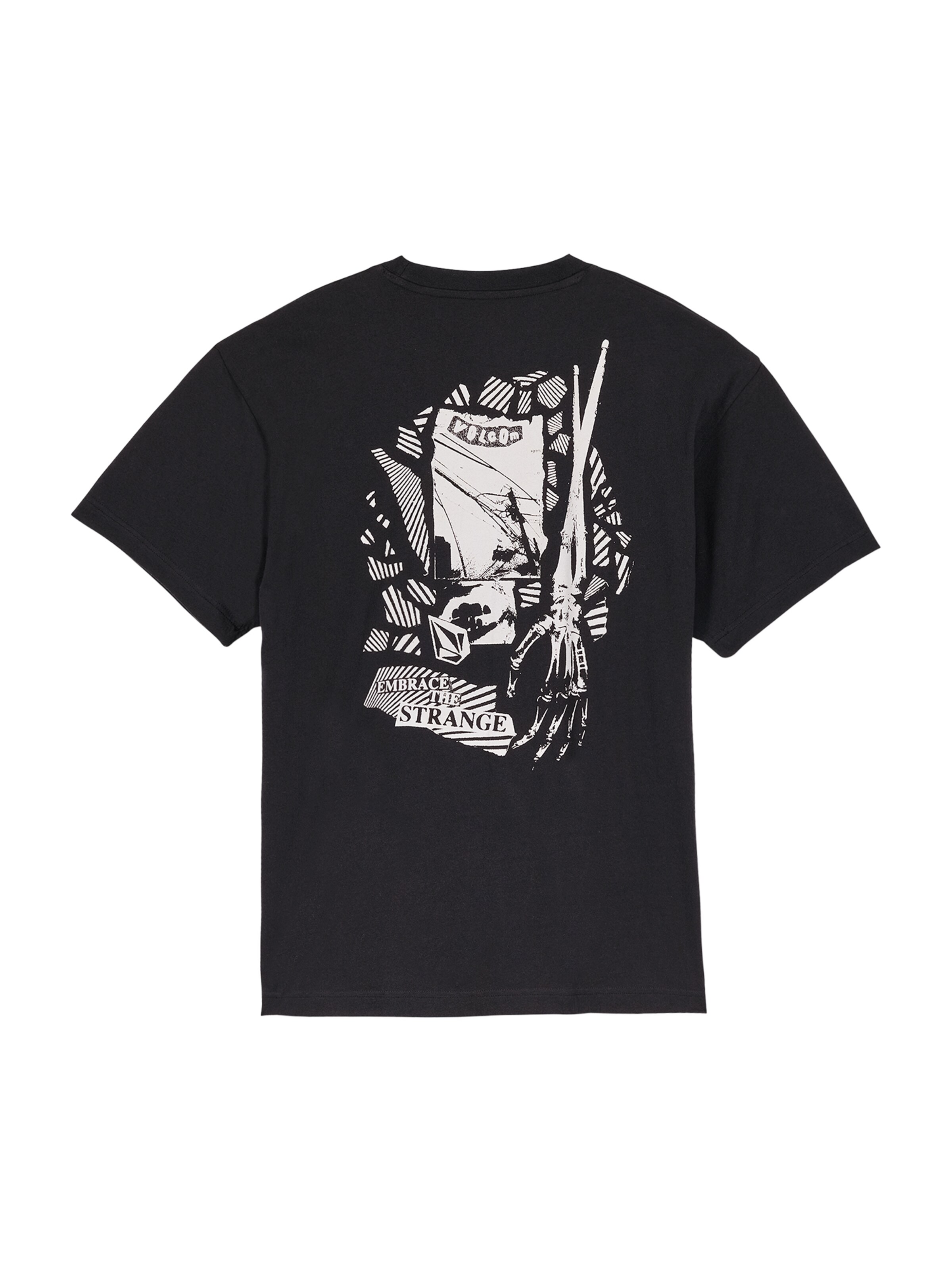 Volcom T-Shirt 'Kut N Rip' in Schwarz
