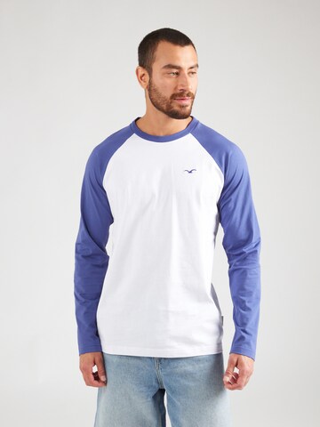 Cleptomanicx Shirt 'Ligull College' in Blau: Vorderseite