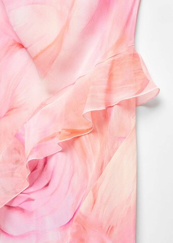 MANGO Poletna obleka 'Iris' | roza barva