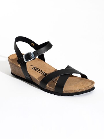 Bayton Sandalen met riem 'Canberra' in Zwart