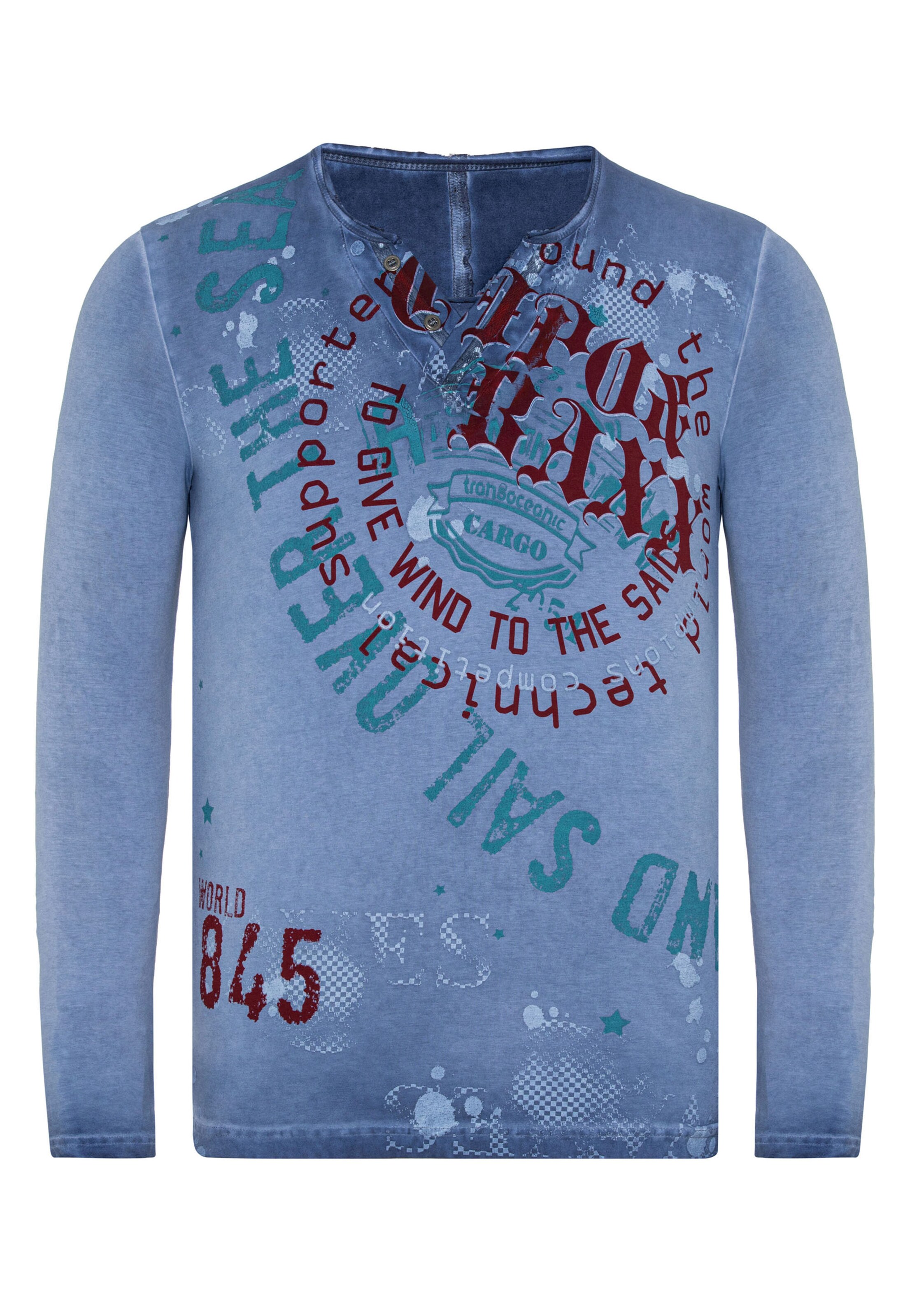 CIPO & BAXX Shirt in Blau: Vorderseite