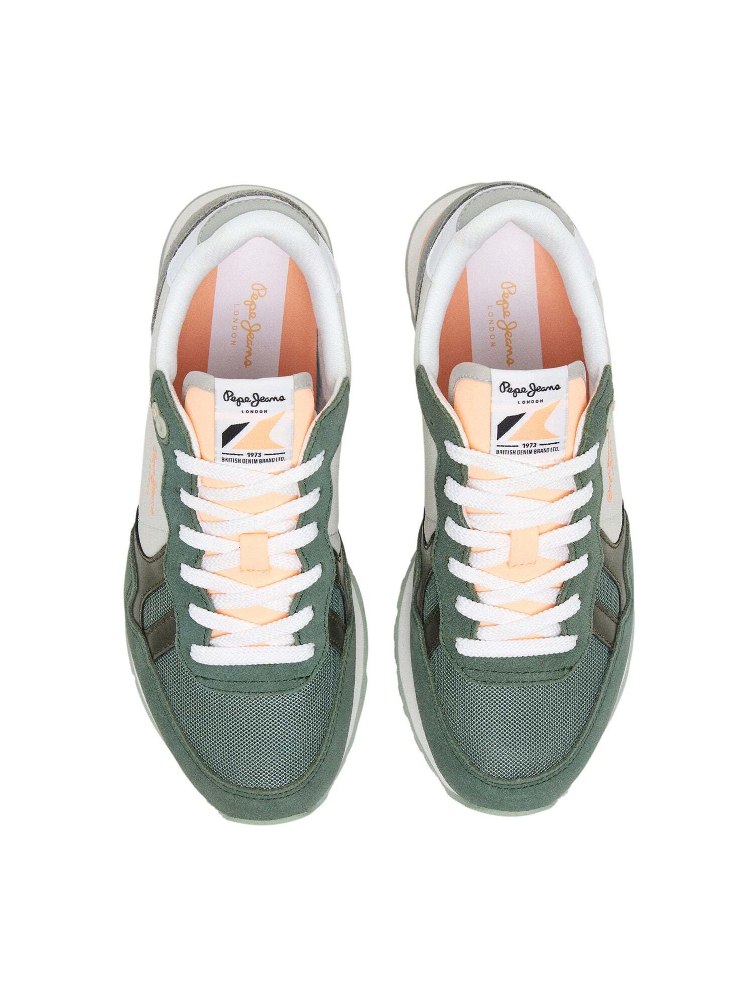 Pepe Jeans - Sapatilhas baixas 'Brit Camp' em verde