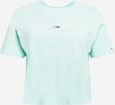 Tricou Tommy Jeans Curve pe bleumarin / azur / roșu / alb, Vizualizare produs