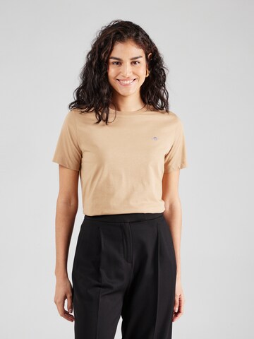 GANT T-Shirt in Beige: Vorderseite