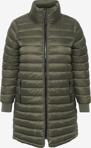 KAFFE CURVE Between-season jacket 'Lina' in Green: front