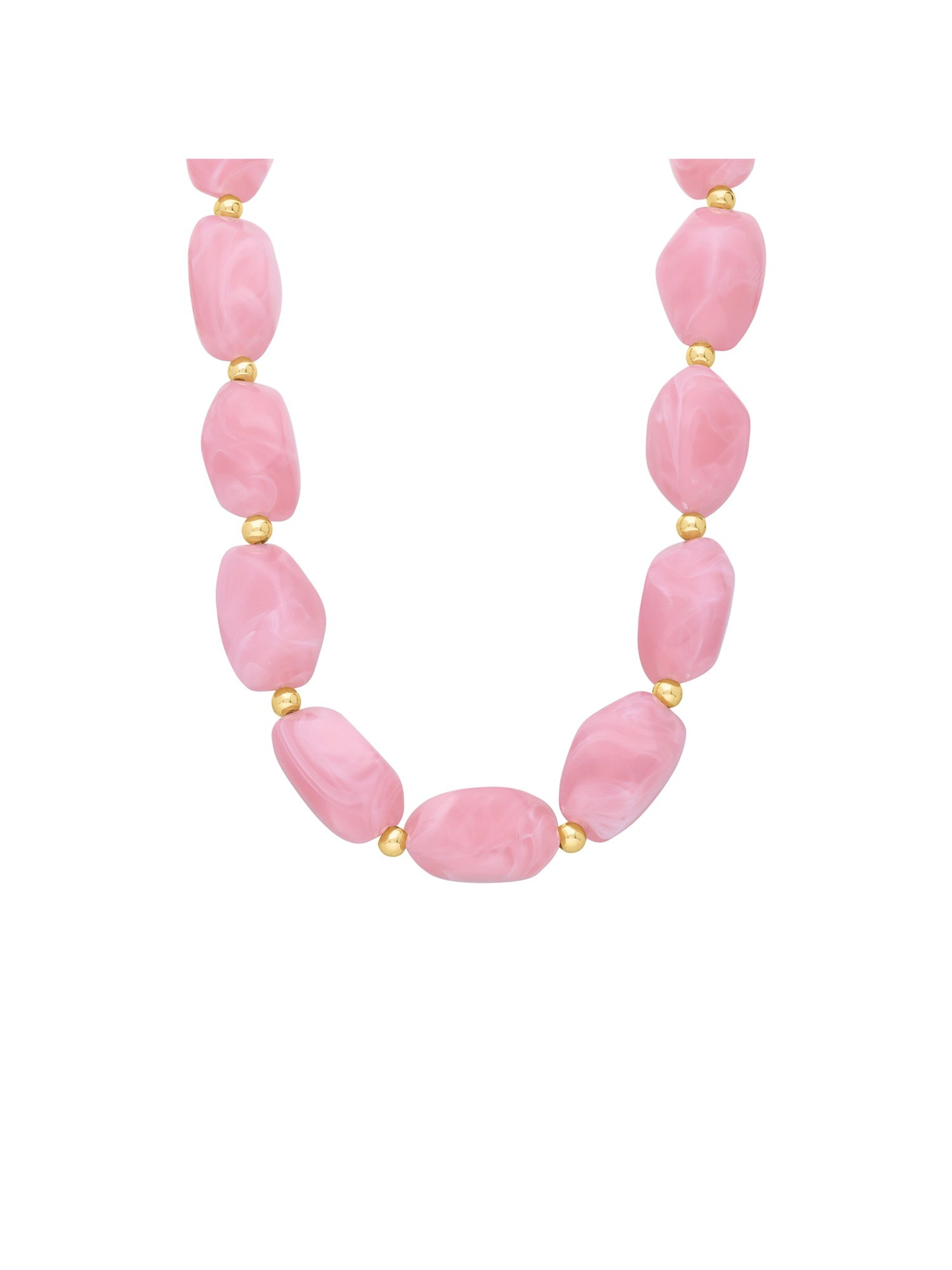 Lucardi Necklace 'Statement' in Pink