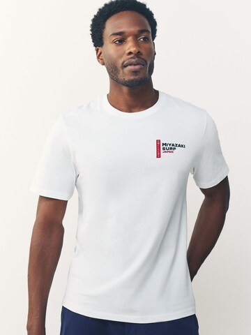 Next Shirt 'Japanese Surf' in Wit