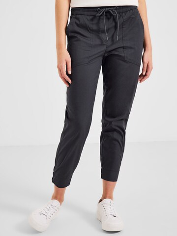 CECIL Slim fit Trousers 'Tracey' in Grey: front