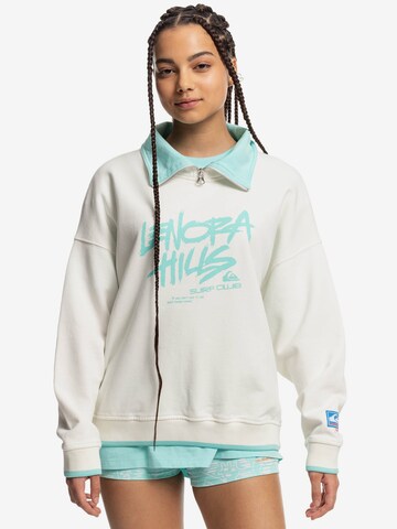 QUIKSILVER Sweatshirt 'LENORA' i vit: framsida