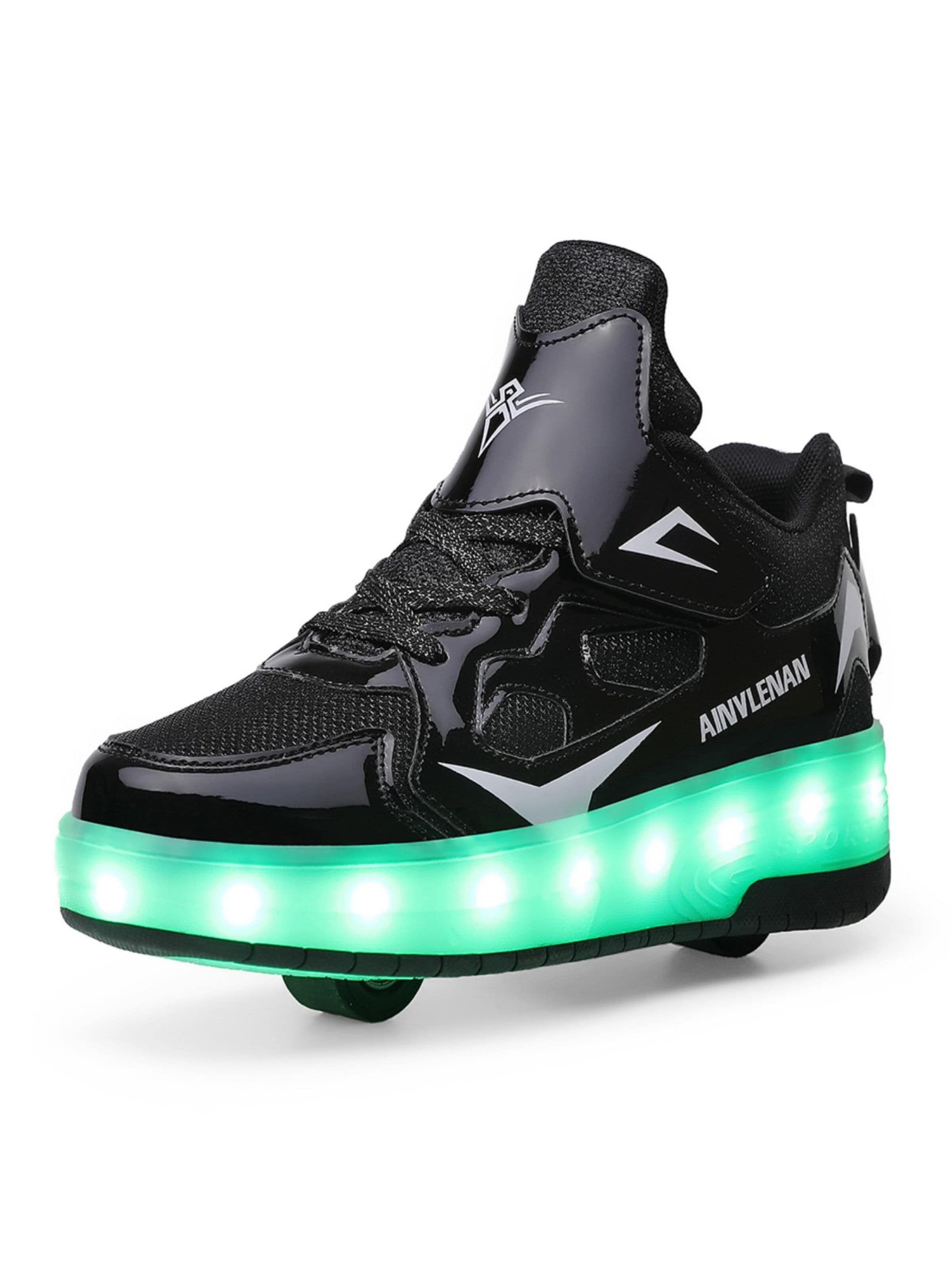 HUSKSWARE Inline and Roller Skates 'Blitz' in Black: front
