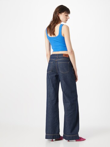 UNITED COLORS OF BENETTON Wide Leg Jeans in Blau