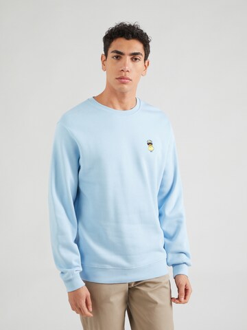 Iriedaily Sweatshirt 'Lazy Sunny Day' in Blauw: voorkant