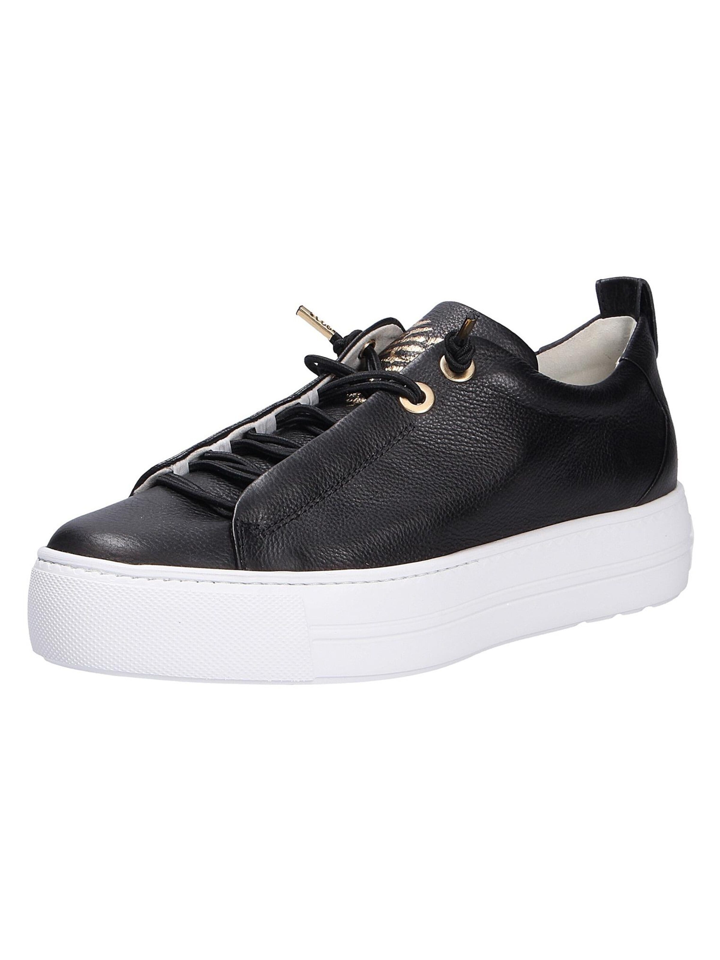 Baskets basses Paul Green en noir : devant