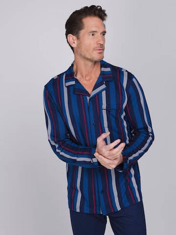 Pastunette Pyjama lang 'Northern Nights' in Blauw