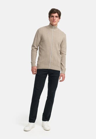 Kronstadt Knit cardigan 'Carlo' in Beige
