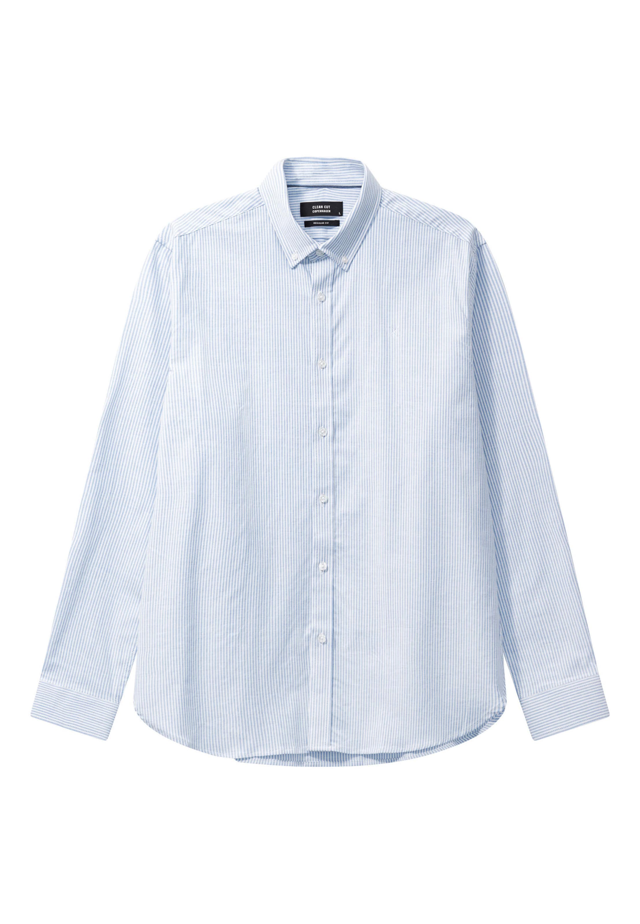 Clean Cut Copenhagen Regular fit Overhemd in Blauw: voorkant