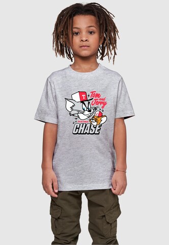 ABSOLUTE CULT T-Shirt 'Tom And Jerry - Chase' in Grau: predná strana