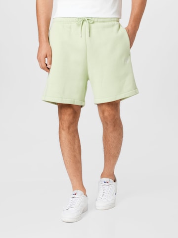 Loosefit Pantalon 'LAUREL' Abercrombie & Fitch en vert : devant