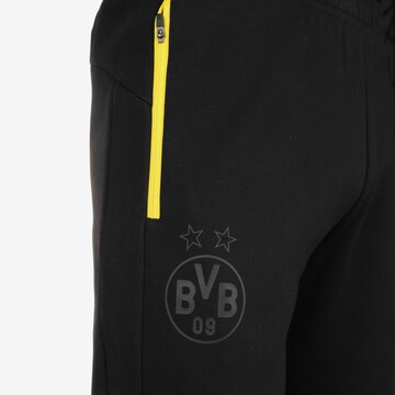 PUMA Tapered Sporthose 'Borussia Dortmund' in Schwarz