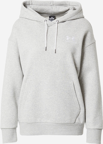 Sweat de sport 'Essential' UNDER ARMOUR en gris : devant