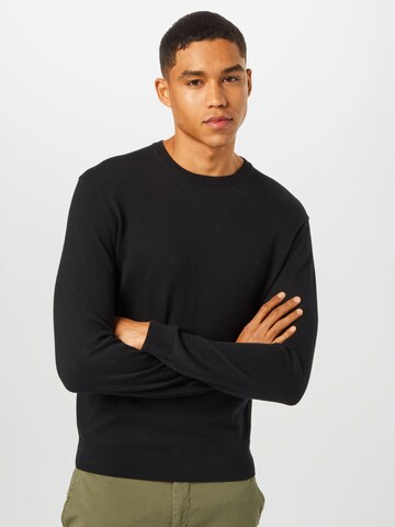 UNITED COLORS OF BENETTON Свитер в Черный: спереди