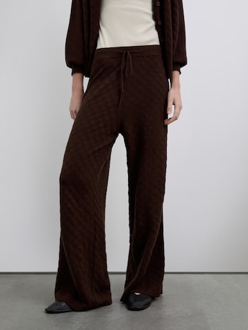 Scalpers Широка кройка Панталон в кафяво