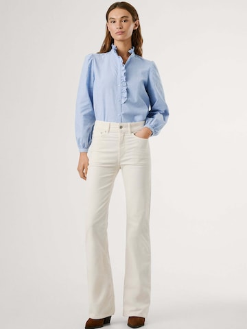 Pepe Jeans Flared Broek in Wit