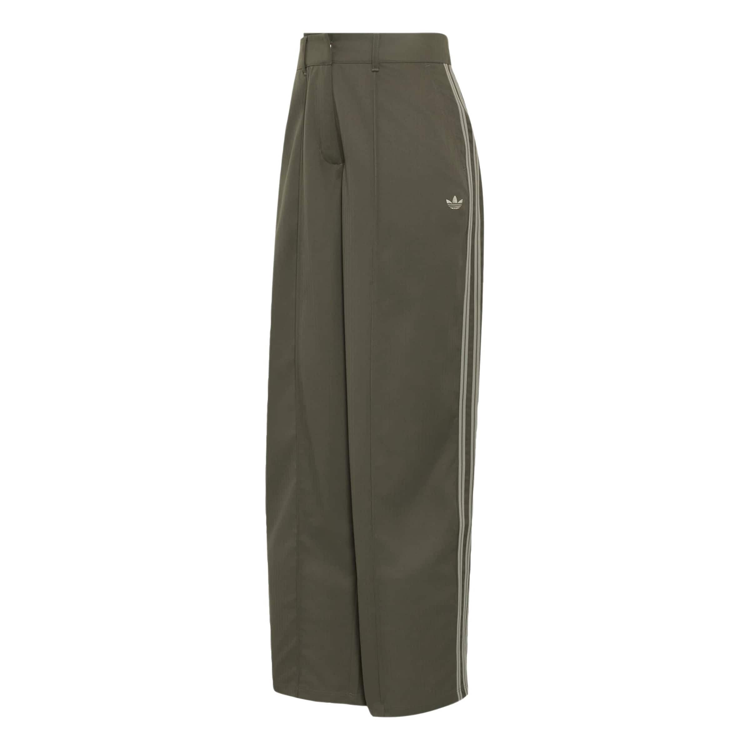 ADIDAS ORIGINALS - Pierna ancha Pantalón de pinzas 'Firebird' en marrón: frente