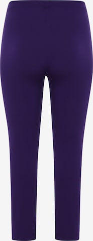 Coupe slim Pantalon 'Dolce' Yoek en violet