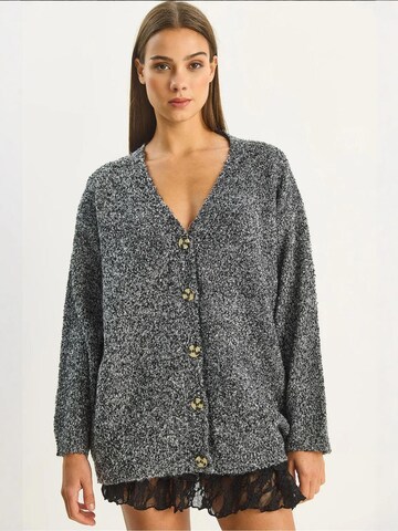 Bianco Lucci Gebreid vest in Zwart: voorkant