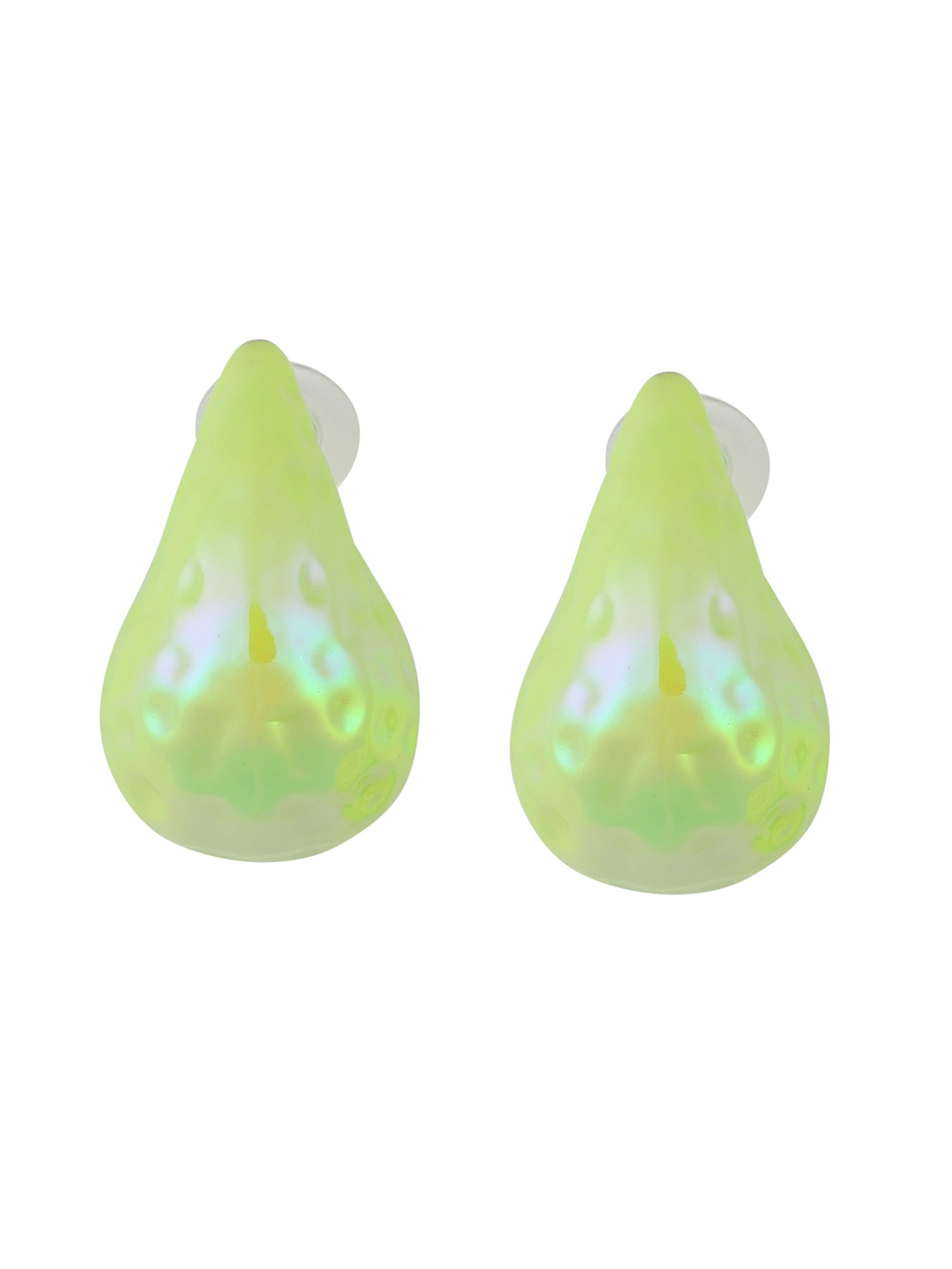 SOHI Øreringe ' Veero ' i grøn: forside