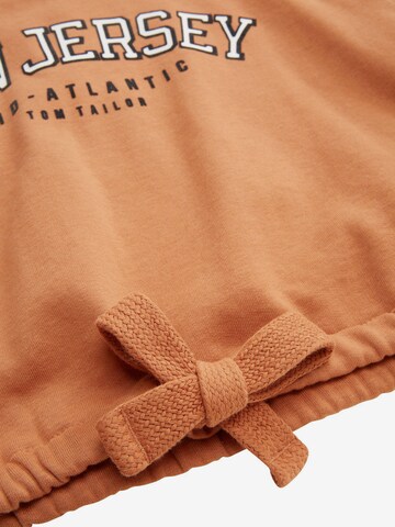 TOM TAILOR - Sweatshirt em laranja