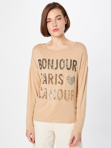 T-shirt Key Largo en beige : devant