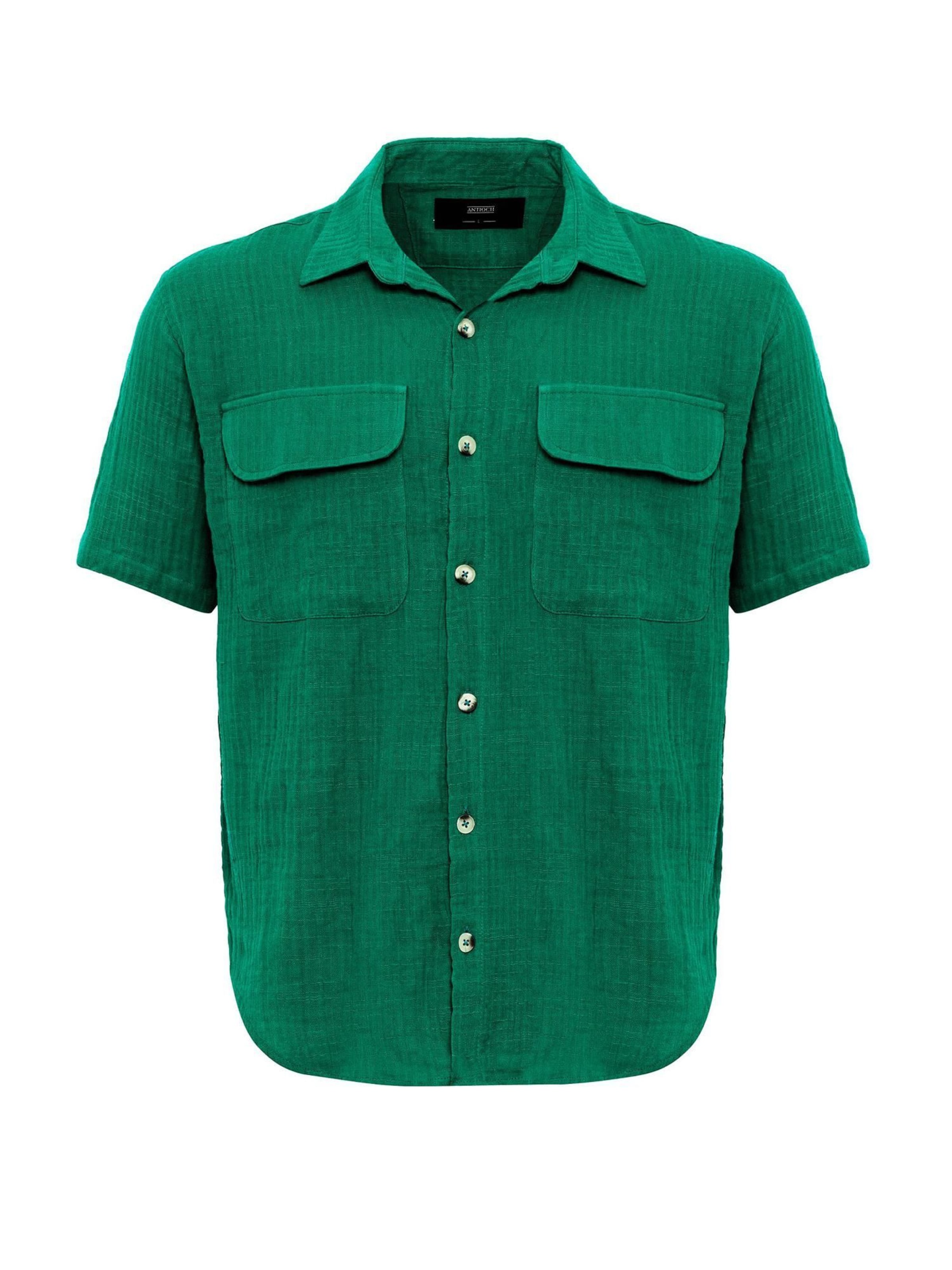 Antioch Средняя посадка Рубашка в Зеленый: спереди
