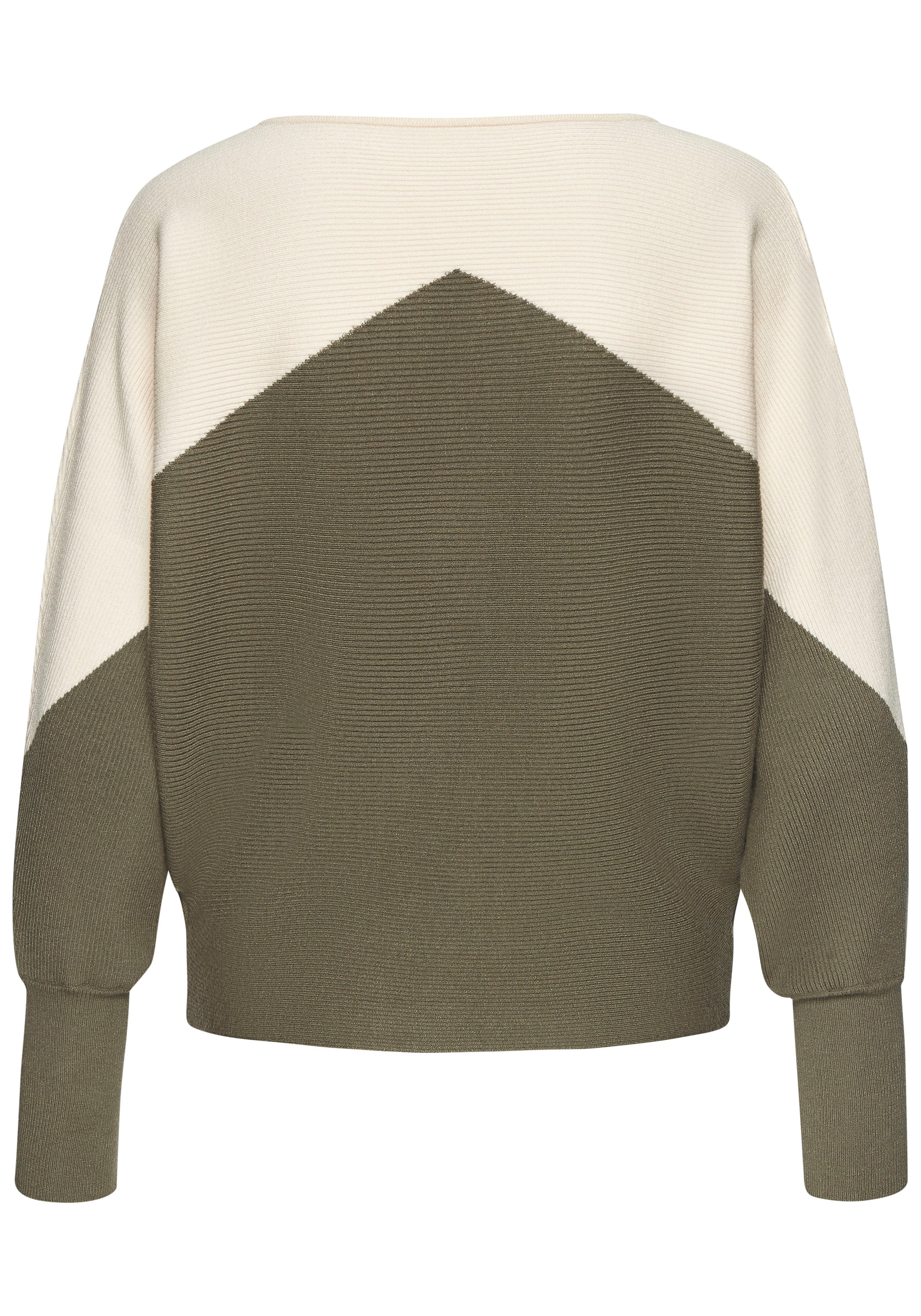 LASCANA Свитер в Зеленый