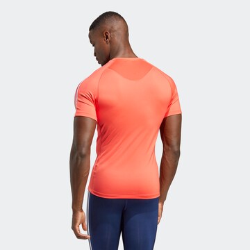 ADIDAS PERFORMANCE Functioneel shirt 'Techfit 3-Stripes' in Rood